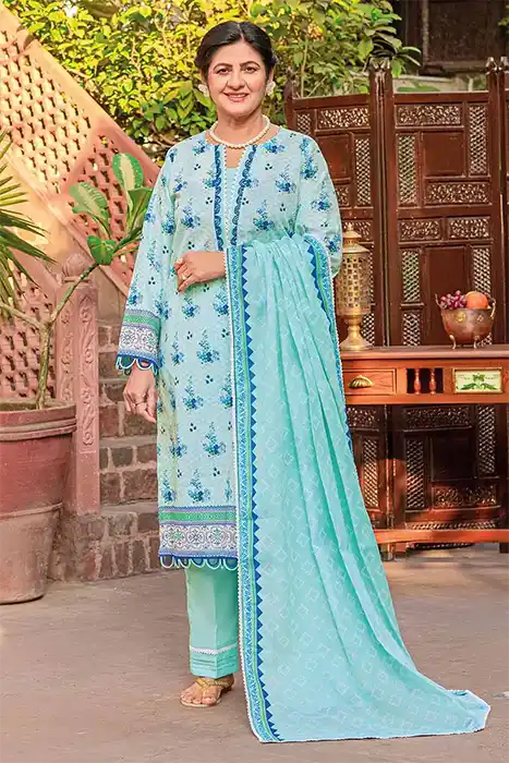 Gul Ahmed Mothers Lawn Collection 2023 CL-32127 A (A)