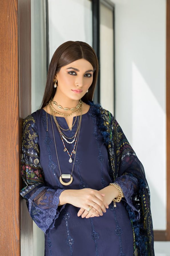 Noorjahan by Mausummery 3pc Embroided collection sheesham D