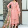 Noorjahan by Mausummery 3pc embroided collection nutmeg A