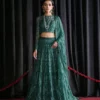 A Green Pakistani Dress by Afrozeh Starlet Collection 23