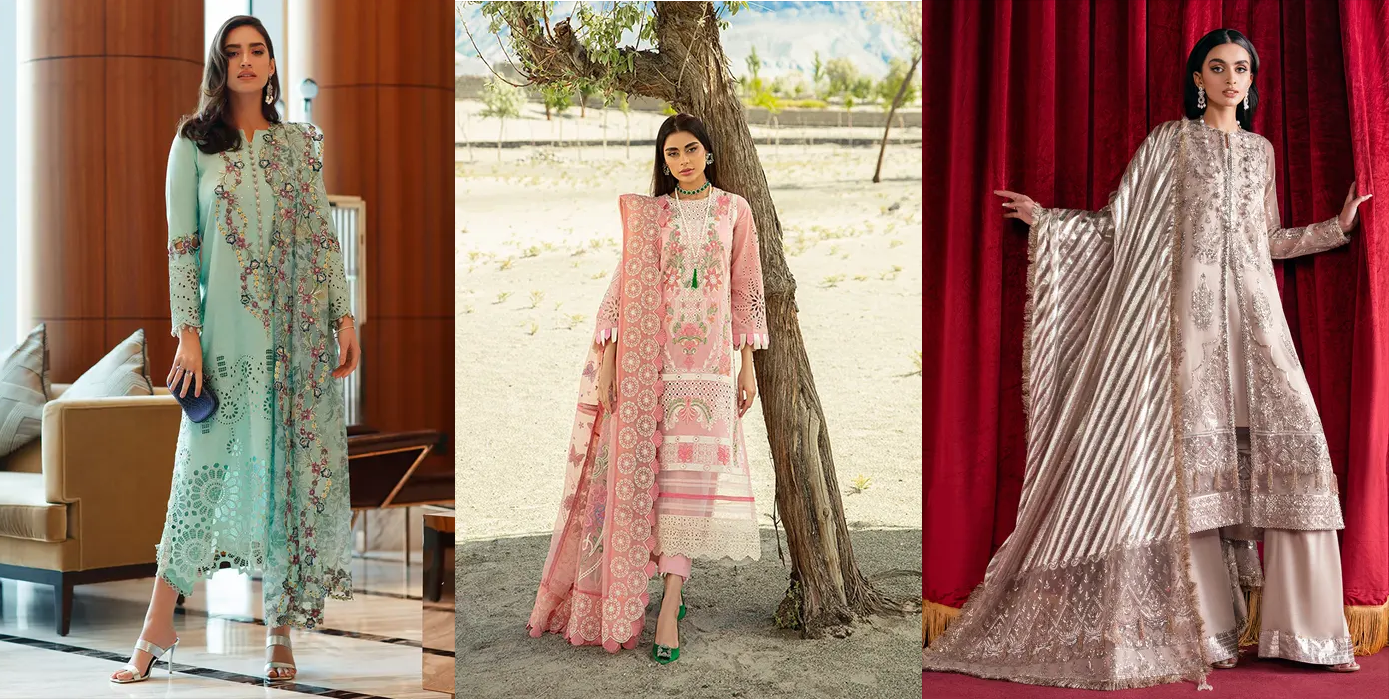 Stylish and Affordable Pakistani Party Wear Suits