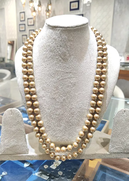 Czech Polished Pearls Mettalic Golden