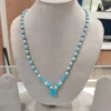 Turquoise With Polished Pearls Necklace Jewelry Online