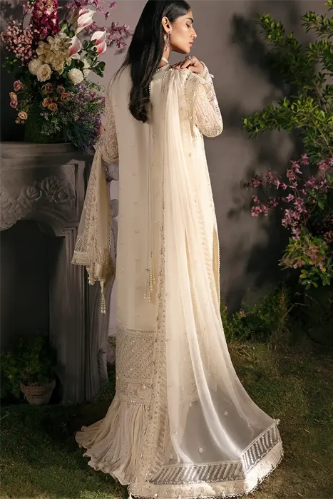 Afrozeh La Fuchsia Luxury Formals Pakistani Suits'23 Daisy Glow b