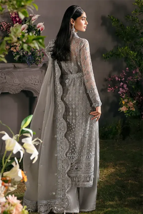 Afrozeh La Fuchsia Luxury Formals Pakistani Suits'23 Moonlit b