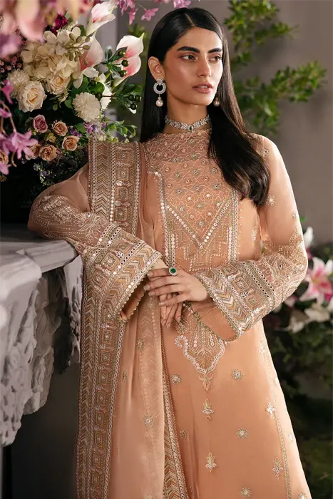 Afrozeh La Fuchsia Luxury Formals Pakistani Suits'23 Sunset Blush d