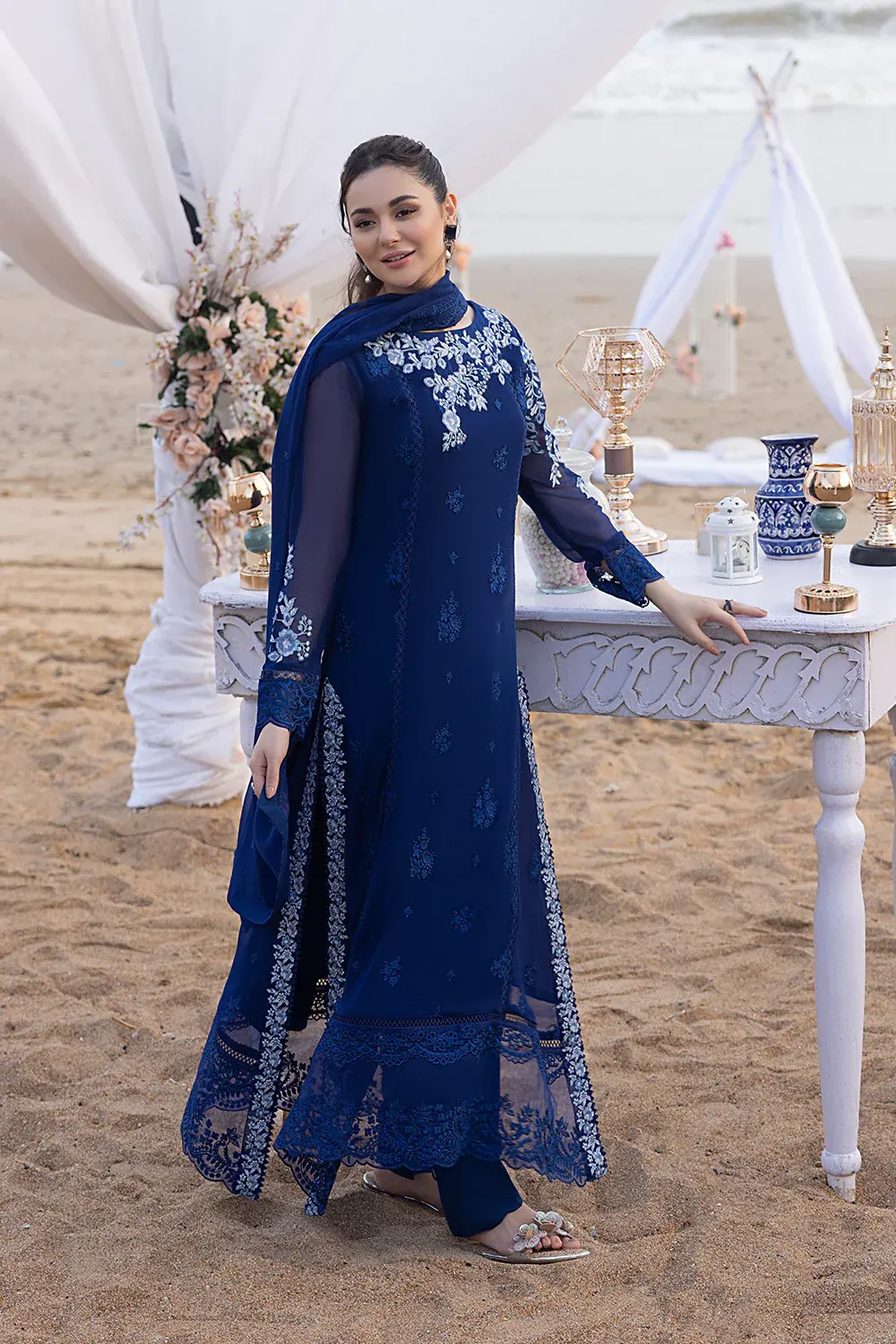 Azure luxe Sapphire Sun Pakistani Suit a