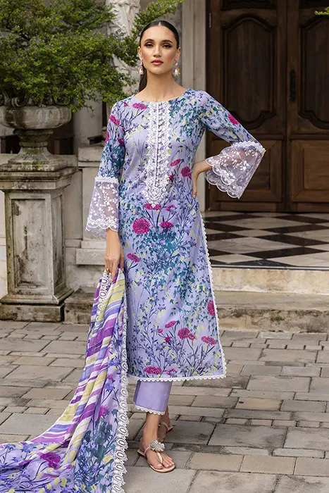 Zainab Chottani Tahra Formal Collection FROSTY-ORCHID 10B A