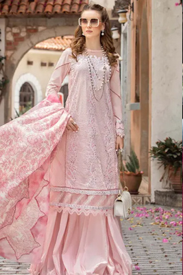 Maria B Pakistani dress in bright color