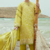 Cross Stitch Cotton Satin Unstitched Pakistani Suits - OLIVE TWINE a