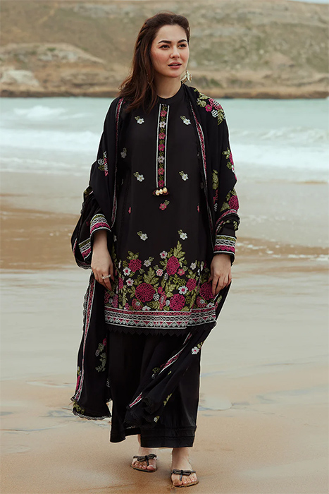 Cross Stitch Cotton Satin Unstitched Pakistani Suits - RAVEN ORCHARD a