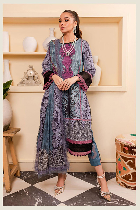 Firdous Cambric Prints 2023 Pakistani Collection - 20334-A a
