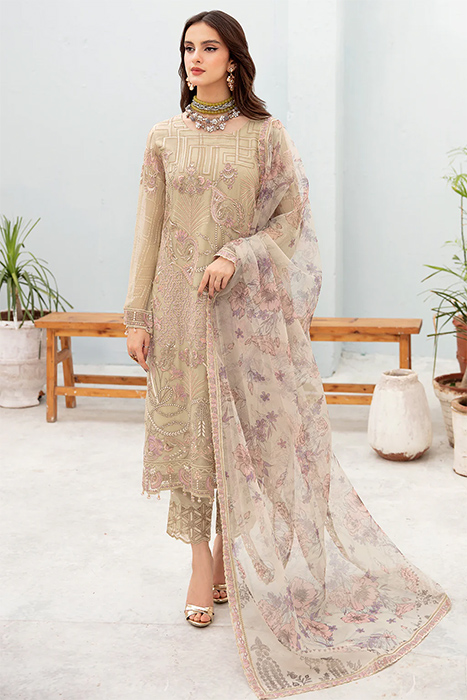 Ramsha Chevron Chiffon Paksitani Suits Collection - A-701 a