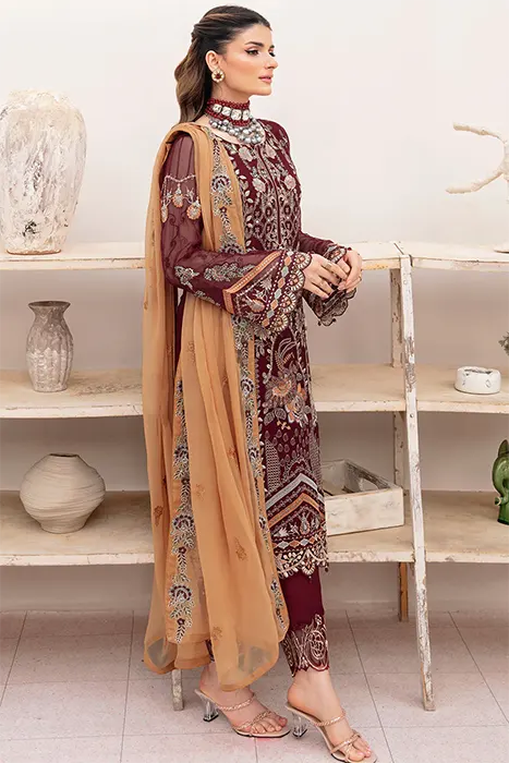 Ramsha Chevron Chiffon Paksitani Suits Collection - A-712 d