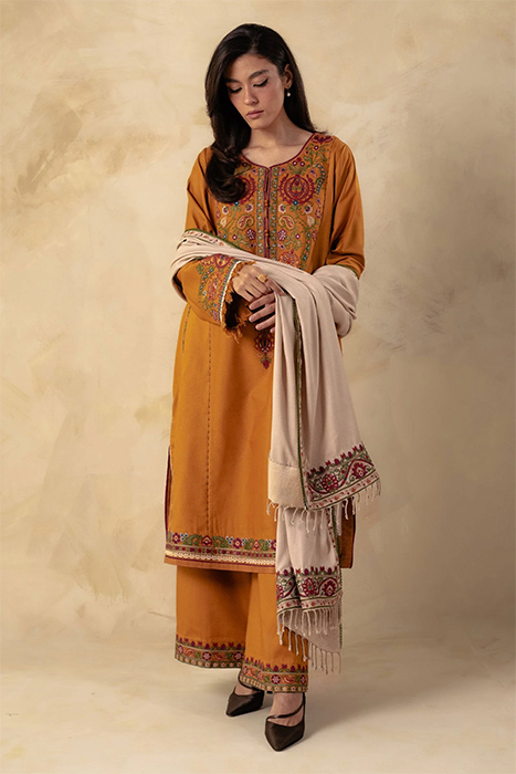 Zara Shahjahan coco winter pakistani suits ZW23-5A d
