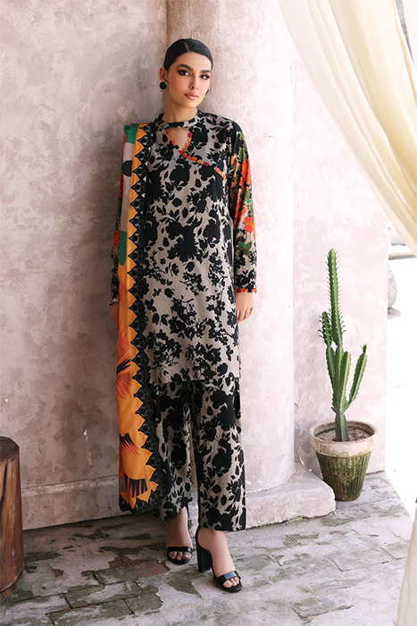 Charizma Print Melody Fall Winter Pakistsani Suit 2023 - CPMW3-01 a
