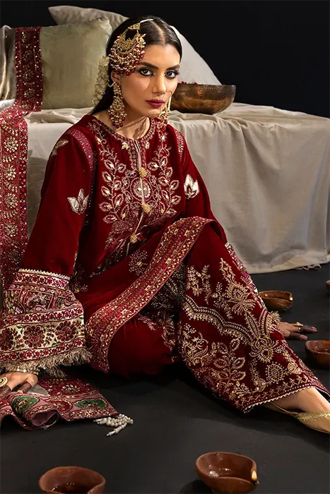 Nureh Maya Velvet Pakistani Collection - ZAHARA b