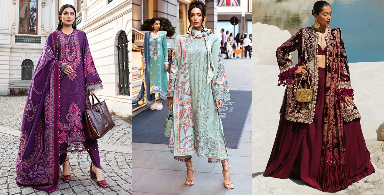 Pakistani Winter Suits for Women's