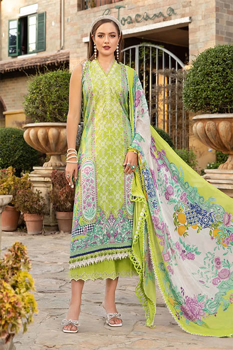 Maria B Unstitched M.Prints Pakistani Winter Dresses - MPT-1705-A a