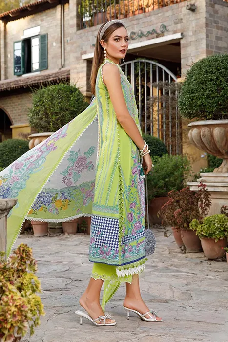 Maria B Unstitched M.Prints Pakistani Winter Dresses - MPT-1705-A c