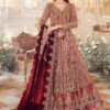 Maria B Unstitched Mbroidered Pakistani Suit - Salmon Pink BD-2701 a