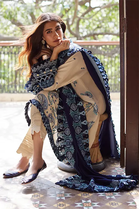 Zaha by khadijah Shah Pakistani Suits - LINA (ZW23-07) c