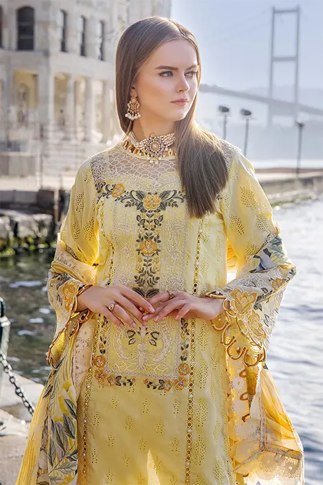 Adan's Libas Lawn by Irha Zia Pakistani Summer Suits - 5552 c