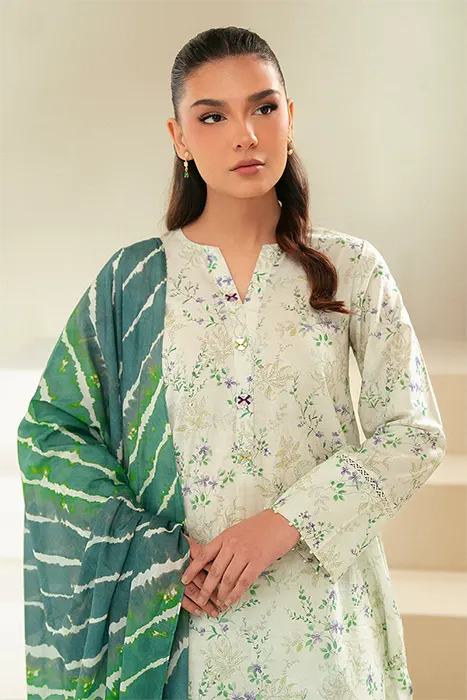 Daily Lawn by Cross Stitch 2024 Pakistani Suits - LAUREL MINT-3 PIECE LAWN SUIT b