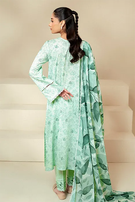 Daily Lawn by Cross Stitch 2024 Pakistani Suits - MINTY MEADOW-3 PIECE LAWN SUIT d