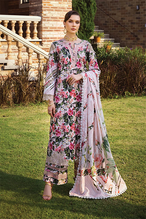 Elaf Print Chikankari 2024 Pakistani Summer Suits - ECT-01A SOIR a