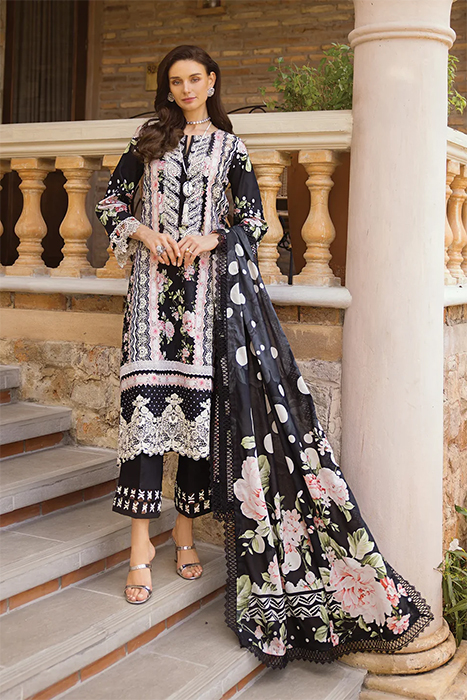 Elaf Print Chikankari 2024 Pakistani Summer Suits - ECT-05B WILD FLOWER a