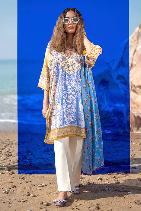 Sana Safinaz Mahay' 24 Pakistani Summer Suit - 003A a