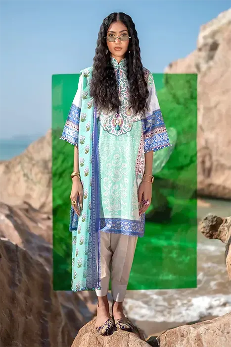 Sana Safinaz Mahay' 24 Pakistani Summer Suit - 003B a