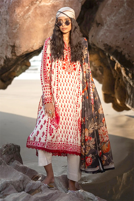 Sana Safinaz Mahay' 24 Pakistani Summer Suit - 006B a