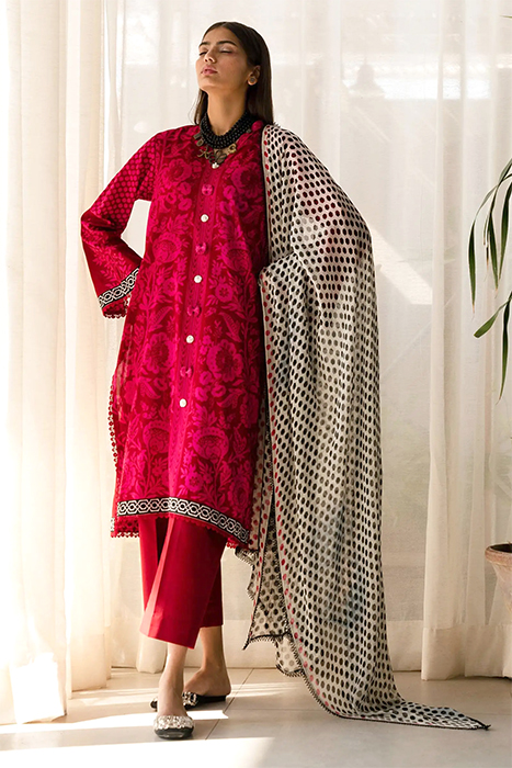 Sana Safinaz Mahay' 24 Pakistani Summer Suit - 010A a