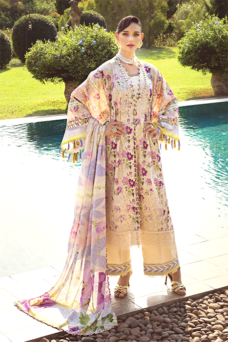Elaf Print Chikankari 2024 Summer Suits for Eid