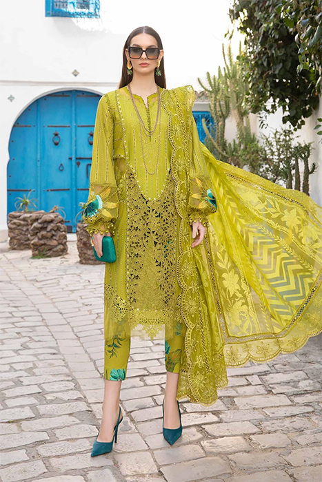MARIA B Luxury Lawn 2024 Pakistani Suits - 8A a