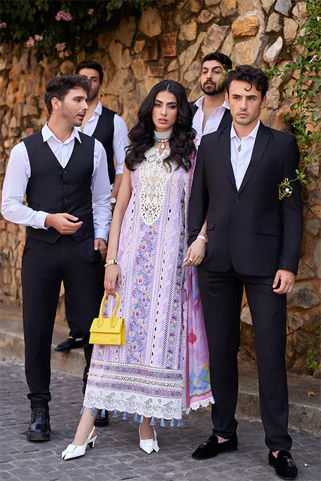 Mushq Luxury Lawn 2024 - Te Amo Pakistani Suits - AMALFI ALURE a