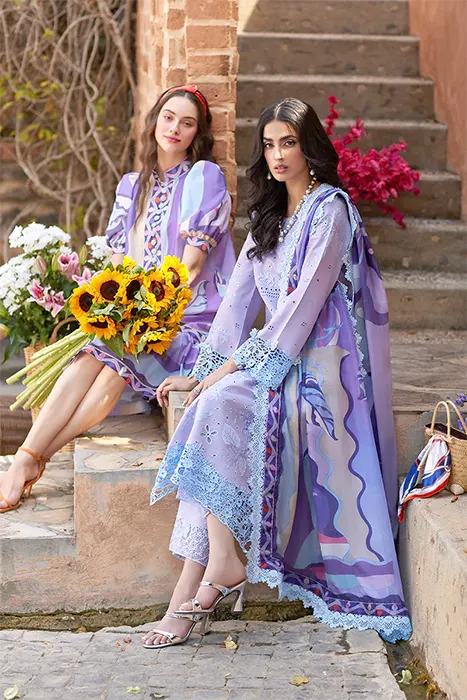 Mushq Luxury Lawn 2024 - Te Amo Pakistani Suits - CIAO COUTURE b