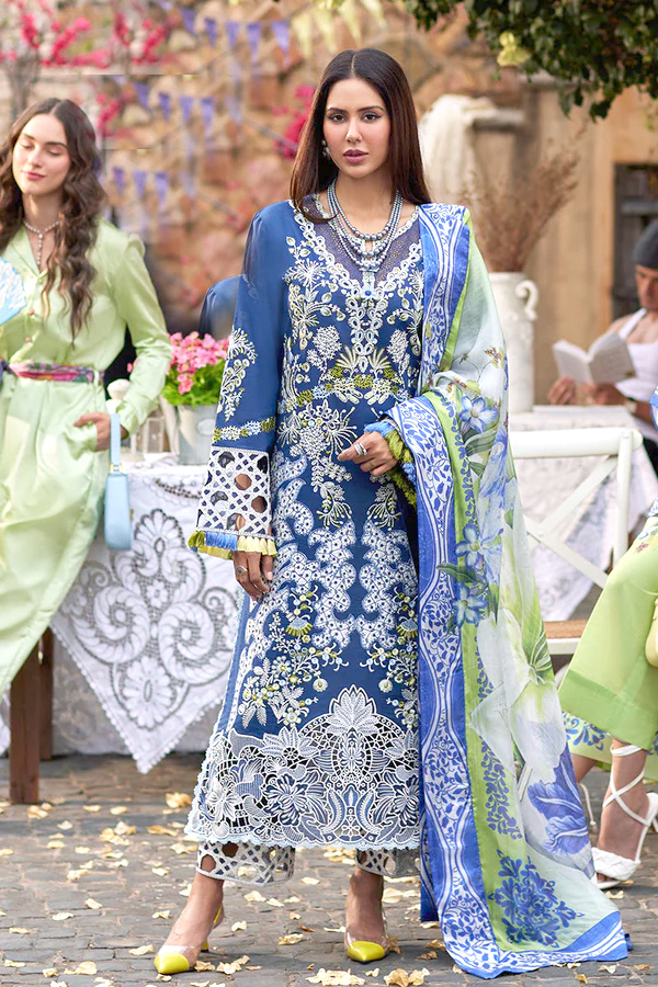 Mushq Luxury Lawn 2024 - Te Amo Pakistani Suits - MODENA MAGIC a