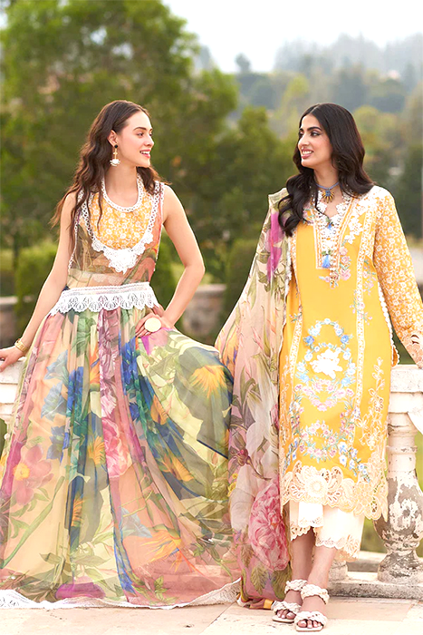 Mushq Luxury Lawn 2024 - Te Amo Suit for Eid Special