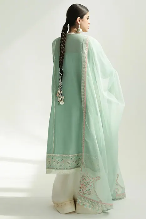 Zara Shahjahan Luxury Lawn 2024 Pakistani Suit - AMIRA-5B d