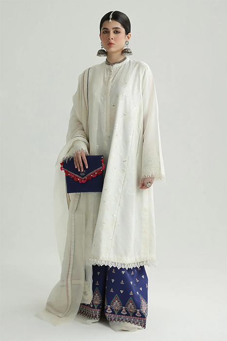 Zara Shahjahan Luxury Lawn 2024 Pakistani Suit - DEENA-12 a