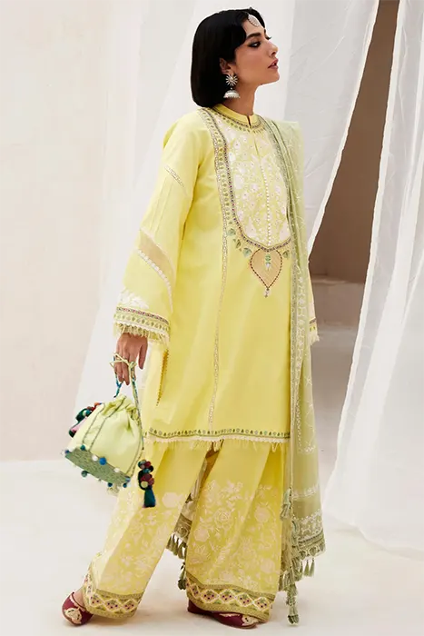 Zara Shahjahan Luxury Lawn 2024 Pakistani Suit - DILARA-15A b