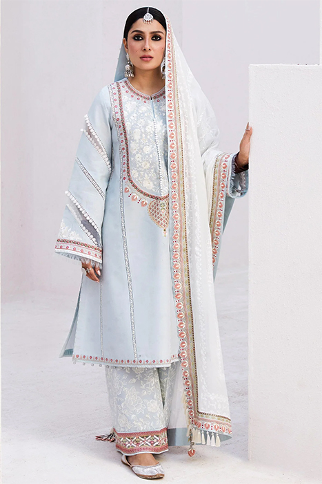 Zara Shahjahan Luxury Lawn 2024 Pakistani Suit - DILARA-15B a