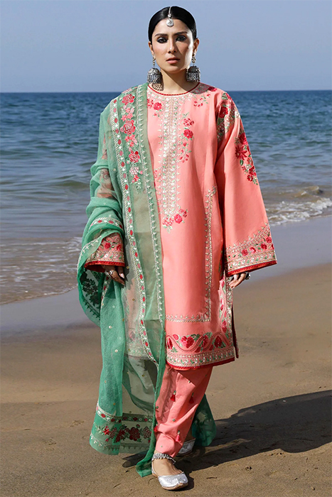 Zara Shahjahan Luxury Lawn 2024 Pakistani Suit - JIYA-6A a