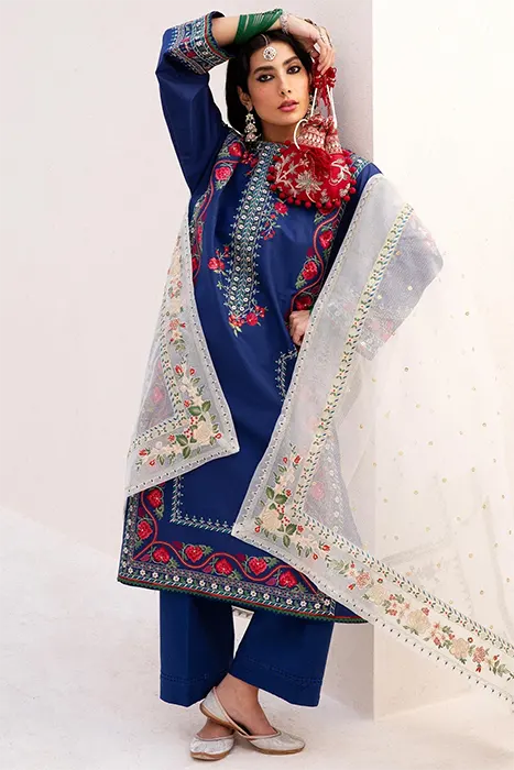 Zara Shahjahan Luxury Lawn 2024 Pakistani Suit - JIYA-6B b