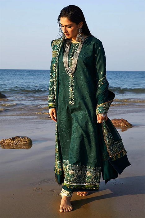 Zara Shahjahan Luxury Lawn 2024 Pakistani Suit - PARSA-9B a
