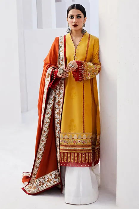 Zara Shahjahan Luxury Lawn 2024 Pakistani Suit - SANDAL-10A b