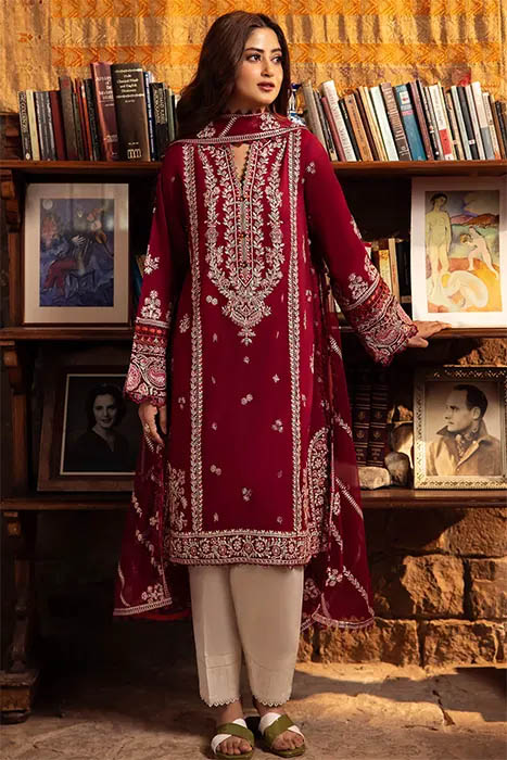 Zaha Lawn 2024 Pakistani Suits -ZENEL (ZL24-07 B) a